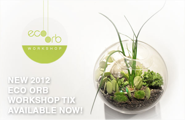 NEW 2012 Eco Orb Workshop Tix Available Now